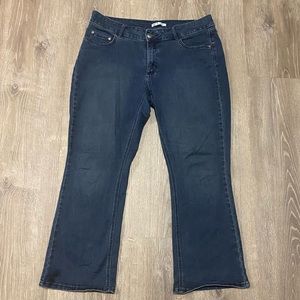 Riders By Lee Dark Wash Denim Boot Cut Mid Rise Jeans